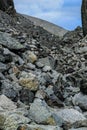 Cold northern gray stones. Natural background