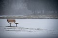A Cold Place to Sit Royalty Free Stock Photo