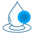 Cold pressed oil, unheated extraction, natural oils Icon. This icon symbolizes products that use a cold pressing process to