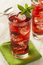 Cold Refreshing Berry Hibiscus Ice Tea Royalty Free Stock Photo