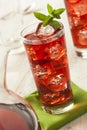 Cold Refreshing Berry Hibiscus Ice Tea Royalty Free Stock Photo