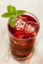 Cold Refreshing Berry Hibiscus Ice Tea Royalty Free Stock Photo