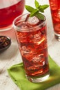 Cold Refreshing Berry Hibiscus Ice Tea Royalty Free Stock Photo