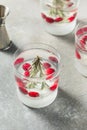 Cold Refreshing Christmas Snowglobe Cocktail