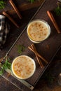 Cold Refreshing Eggnog Drink Royalty Free Stock Photo