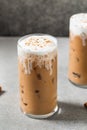 Cold Refreshing Iced Chai Tea Latte Royalty Free Stock Photo