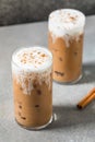 Cold Refreshing Iced Chai Tea Latte Royalty Free Stock Photo