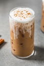 Cold Refreshing Iced Chai Tea Latte Royalty Free Stock Photo