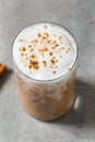Cold Refreshing Iced Chai Tea Latte Royalty Free Stock Photo