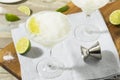 Cold Refreshing Lime Frozen Margarita Royalty Free Stock Photo