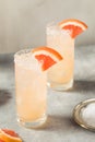 Cold Refreshing Tequila Paloma Cocktail Royalty Free Stock Photo