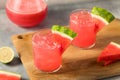 Cold Refreshing Watermelon Agua Fresca Royalty Free Stock Photo