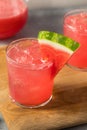 Cold Refreshing Watermelon Agua Fresca Royalty Free Stock Photo