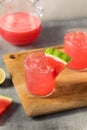 Cold Refreshing Watermelon Agua Fresca Royalty Free Stock Photo