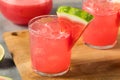Cold Refreshing Watermelon Agua Fresca Royalty Free Stock Photo