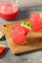 Cold Refreshing Watermelon Agua Fresca Royalty Free Stock Photo