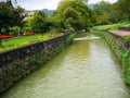 Cold River Ribeira Amarela in Alameda Tropical Garden in furnas town on the island of Sao Miguel in the Azores