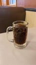 A cold Rootbeer at restaurant Royalty Free Stock Photo