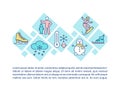 Cold season activities concept icon with text