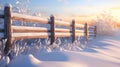 cold snow outdoor sunrise fresh Royalty Free Stock Photo