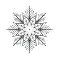 cold snowflake ai generated