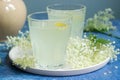 Cold sokata - a traditional Romanian drink made from the flowers of elder and lemon, produced by fermentation.