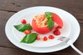 Cold spaghetti tomatosauce Royalty Free Stock Photo