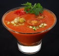 Cold Spanish soup gaspacho Royalty Free Stock Photo