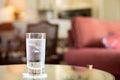 Cold sparkling glass of water detail Royalty Free Stock Photo