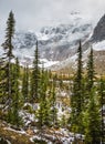 Cold start of autumn in Jasper Park