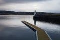 A cold stormy winters sunrise over Loch Fyne Royalty Free Stock Photo