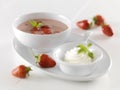 Cold strawberry soup