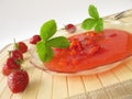 Cold strawberry soup