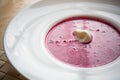 Cold summer Beets soup Royalty Free Stock Photo