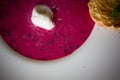 Cold summer Beets soup Royalty Free Stock Photo