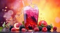 cold summer soda drink berry Royalty Free Stock Photo