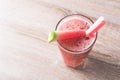 cold summer watermelon smoothie drink Royalty Free Stock Photo