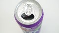 Cold, Sweet, and Acidulated Refreshing Can Drink Opened. Shooting with an Opened Refreshing Soda Pop Can Drink.