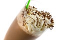 Cold and sweet milkshake Royalty Free Stock Photo