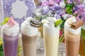 Cold sweet milkshake Royalty Free Stock Photo