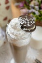 Cold sweet milkshake Royalty Free Stock Photo