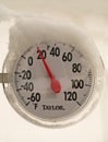 Cold temperature gauge Royalty Free Stock Photo