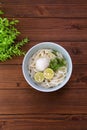 Cold udon noodles with Japanese sudachi.