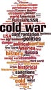 Cold war word cloud Royalty Free Stock Photo