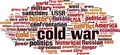 Cold war word cloud Royalty Free Stock Photo