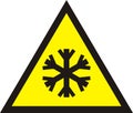 Cold warning sign,