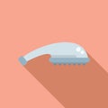 Cold water head icon flat vector. Shower head