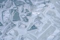 Cold water and ice cubes melting background. Global warming or climate change concept Royalty Free Stock Photo