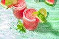 Cold watermelon margaritas Royalty Free Stock Photo