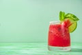 Cold watermelon margaritas Royalty Free Stock Photo